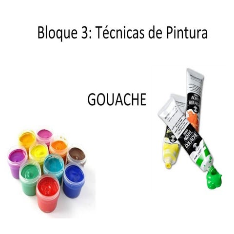 Bloque 3  técnicas de pintura