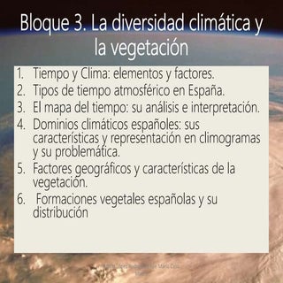 Bloque 3 clima y vegetación