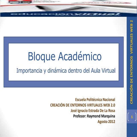 Bloque académico del EVA