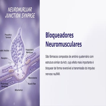 Bloqueadores-Neuromusculares atracurio, cisatracurio, rocuronio | PPTX