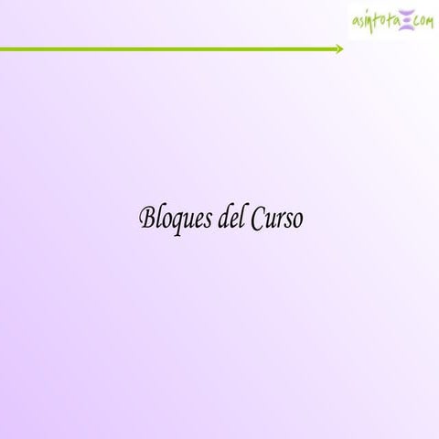 Bloques Del Curso