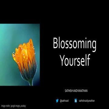 Blossoming Yourself