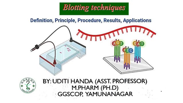 Blotting techniques and its types with applications.pptx