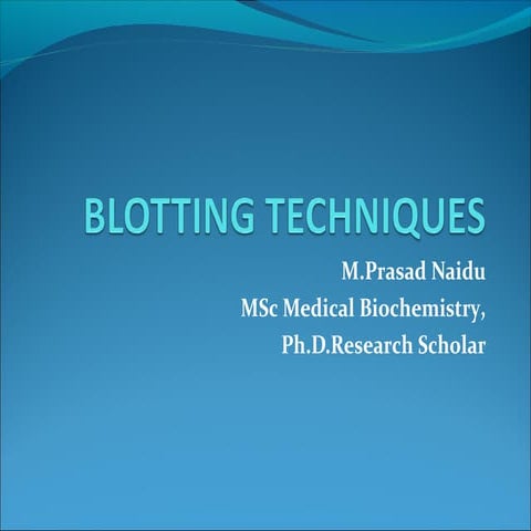 Blotting techniques