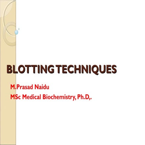 Blotting techniques