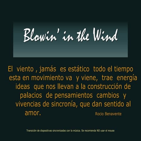 Blowing In The Wind