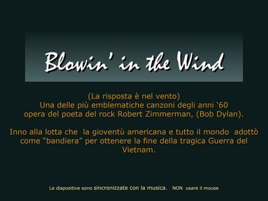 Blowing in the wind