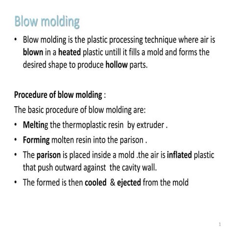 Blow molding