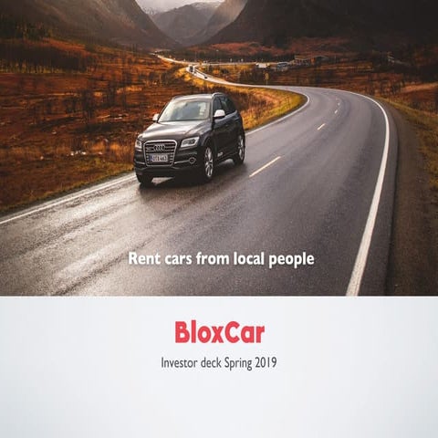 Invest in the future of mobility - Blox Car