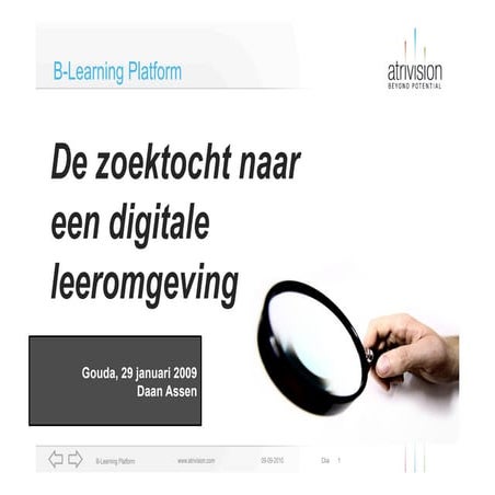 B-Learning Platform zoektocht digitale leeromgeving