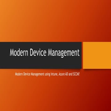 Bangalore IT Pro Full Day Event on Intune and SCCM