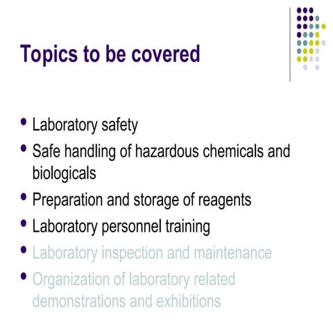 Best laboratory practices and hazard risk | PPT