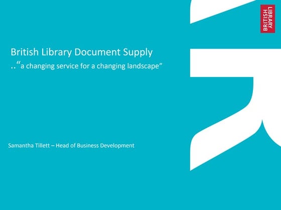 British Library Presentation - Talis Aspire Open Day 18 November 2014  