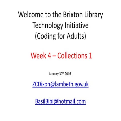 Brixon Library Technology Initiative
