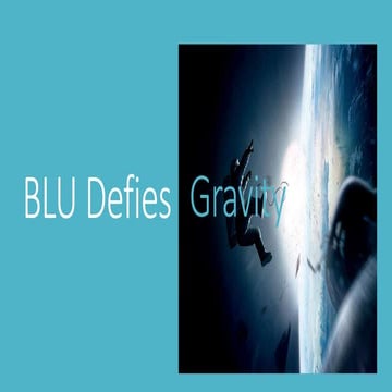Blu defies gravity