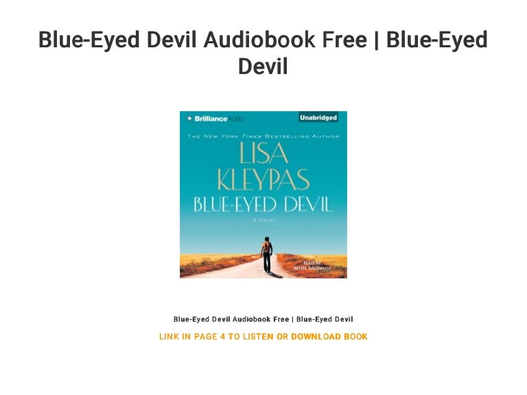 BlueEyed Devil Audiobook Free BlueEyed Devil