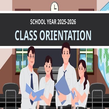 Colourful Illustrative Back to School Orientation Agenda Education ...
