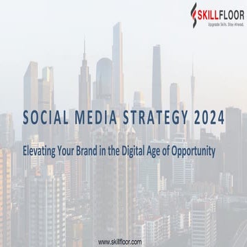 Advanced Social media strategy - 2024 -2025 | PDF