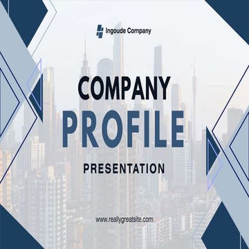 Blue and White Geometric Company Profile Presentation.pptx