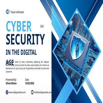 Cyber Security Presentation Slide Show Deck | PPTX