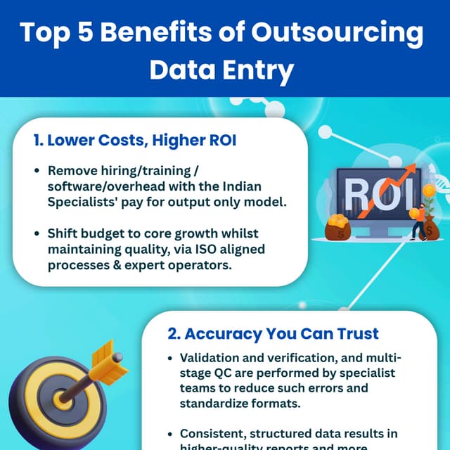 Top 5 Benefits of Outsourcing Data Entry
