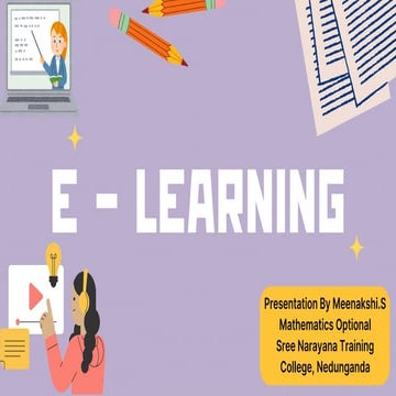 E-learning its concept, its advantages and disadvantages