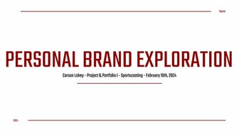 Carson Lokey -Personal Brand Exploration