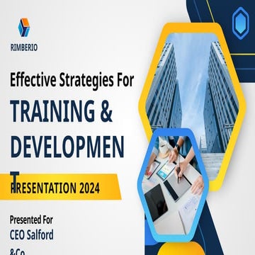 Blue And Yellow Modern Training And Development Presentation.pptx