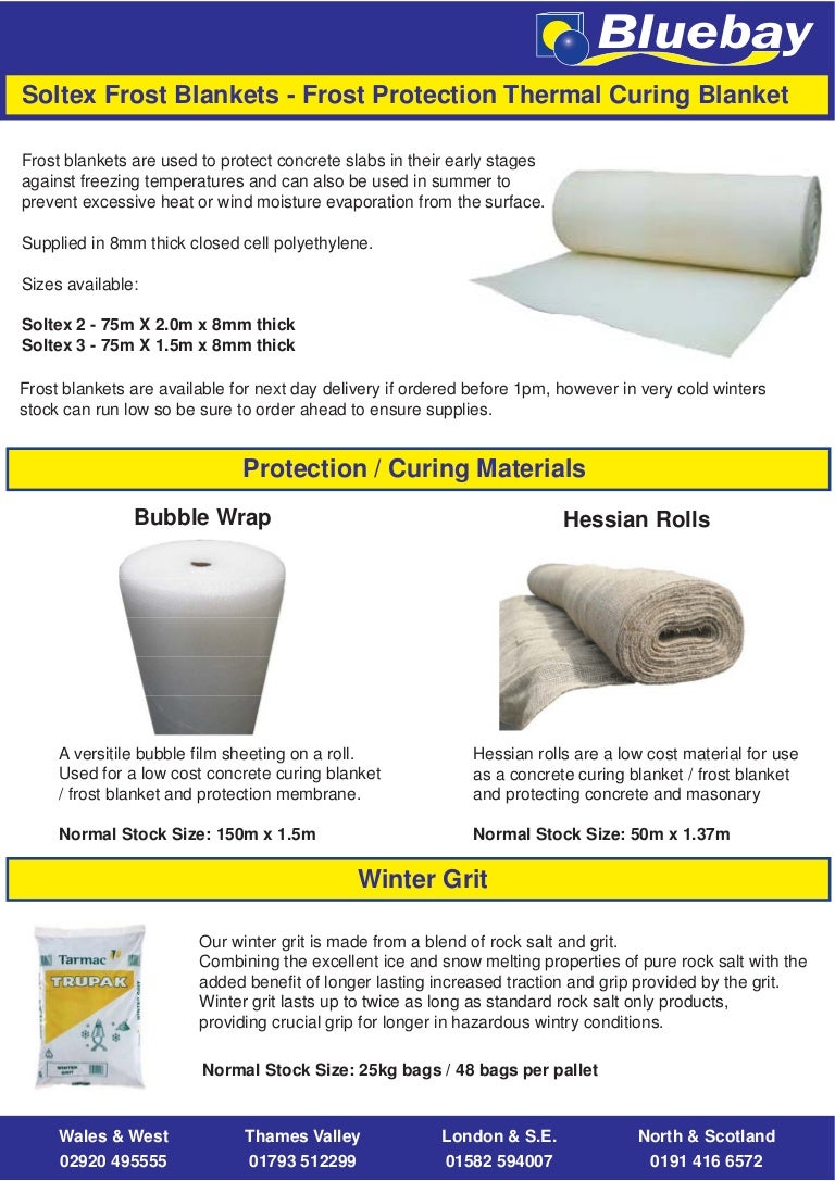 Bluebay Frost Blankets & Winter products