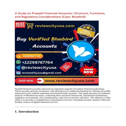 2026’s Best Websites for Verified Bluebird Account Purchases | PDF