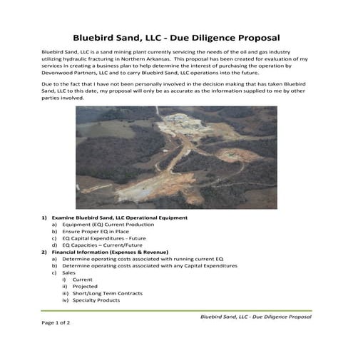Bluebird sand llc   due diligence - 121112