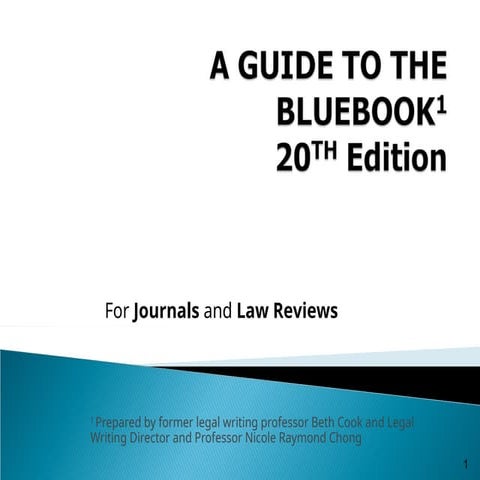 Bluebook Guide Journals 20th ebngdjd.ppt