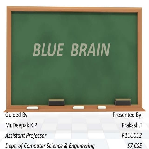 Best Ever PPT Of Bluebrain