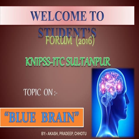 BLUE BRAIN - AN ARTIFICIAL BRAIN