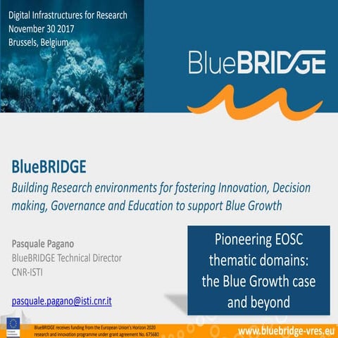 The BlueBRIDGE Project - Pasquale Pagano