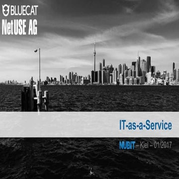 IT-as-a-Service - BlueCat @ NUBIT 2017