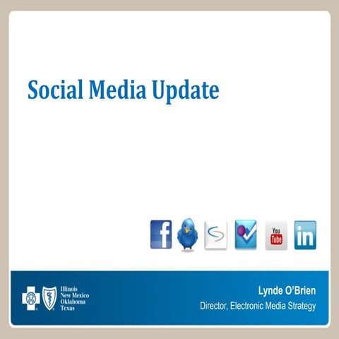 "Healthcare and Financial Services" - Blue Cross Blue Shield Social Media