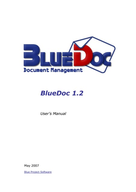 Blue Doc   User Manual