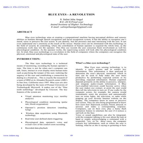 iaetsdv Blue eyes   a revolution