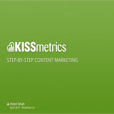 Step by Step Content Marketing