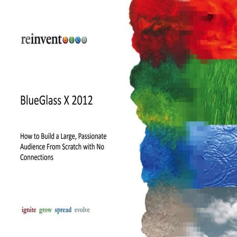 BlueglassX - How to Build a Large, Passionate Audience From Scratch by Rob Woods
