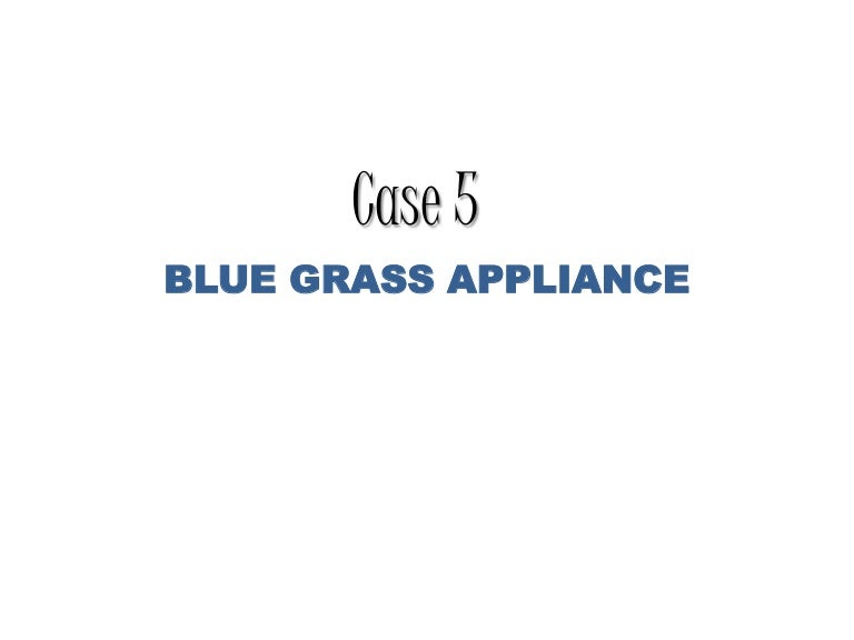 Blue grass appliances