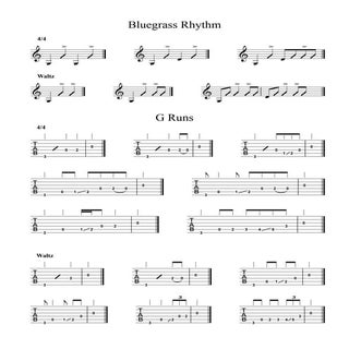 Bluegrass rhythm and g runs