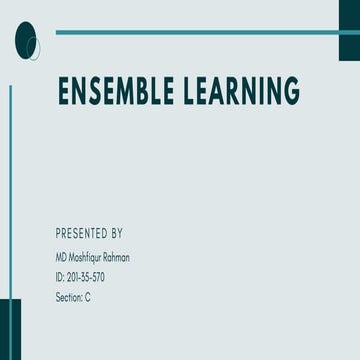 Simple Ensemble Learning | PPT