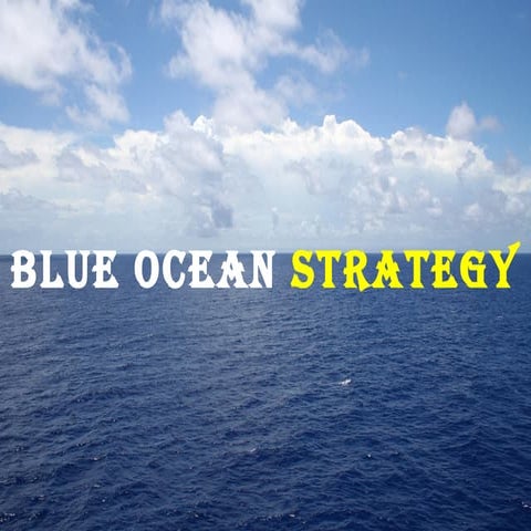 Blue green red and purple ocean strategy