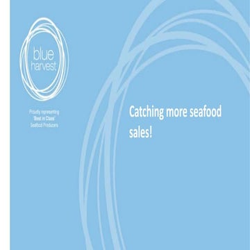 Spreading the Net to Catch More Seafood Sales