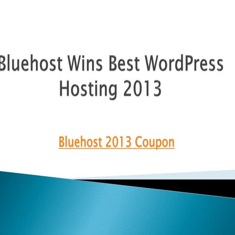 Bluehost 2013 coupon