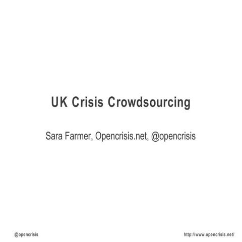 UK crisis crowdsourcing