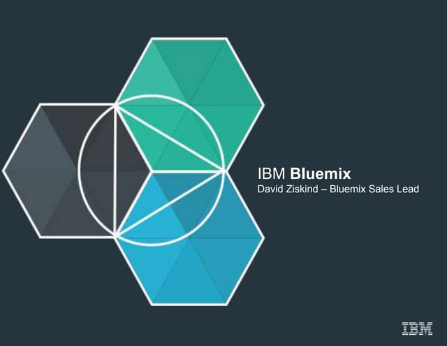 Bluemix overview v1.4