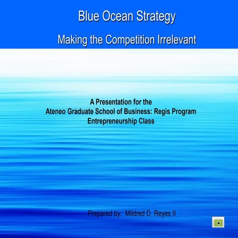 Blue Ocean Strategy